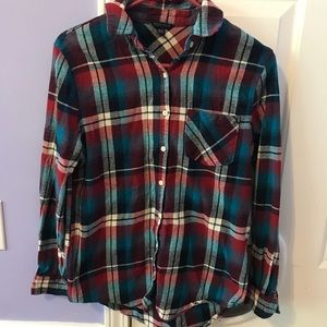 Red and blue plaid Aeropostale flannel